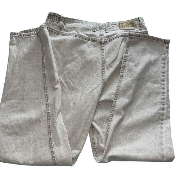 Vintage Lee women’s jeans light wash size 14 medium white wash style classic 90s - Picture 6 of 11